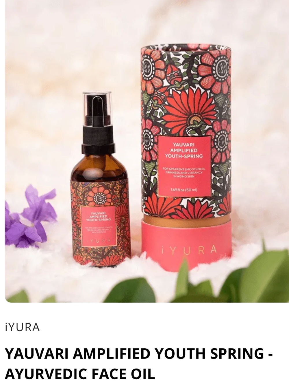 Youth Spring Face Oil - Pink Bottle and Tube Set - Picture 7 of 11